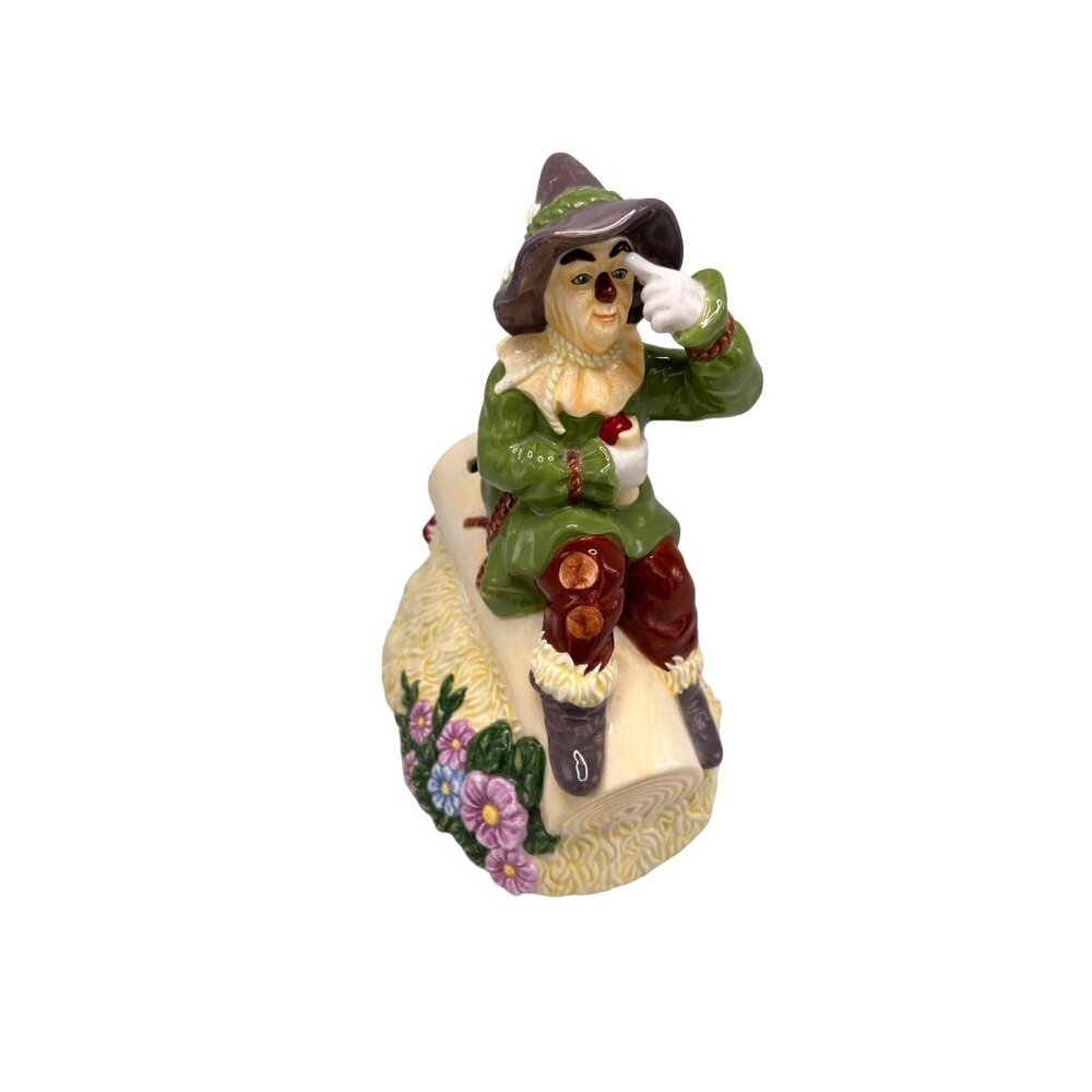 Vintage 1999 WIZARD OF OZ SCARECROW Figure Ceramic Bank by Enesco Turner Enter. - Picture 3 of 10
